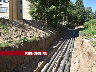 Более половины труб теплотрассы заменили на Центральной улице