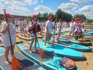 В Одинцовском округе прошел областной фестиваль по сапсерфингу для участников «Активного долголетия»