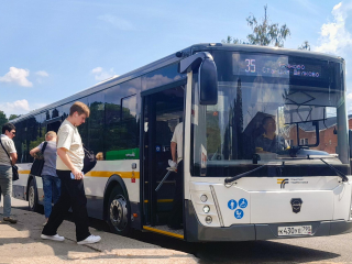 На маршрут «Фряново — ст. Щелково» вышли новые автобусы ЛиАЗ-529265-03