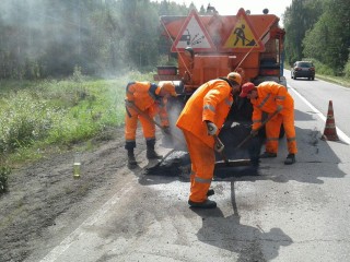 В поселке Горка отремонтировали тротуар