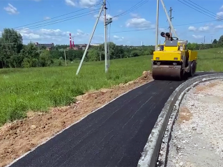 В Серпухове в деревне Бутурлино построили новый тротуар