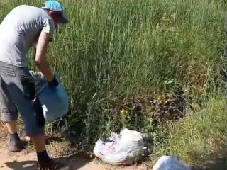 На Северном озере в Черноголовке убрали мусор