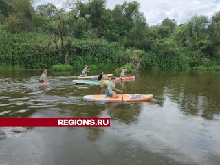 Уникальная гонка на сапбордах собрала семьи в Серпухове