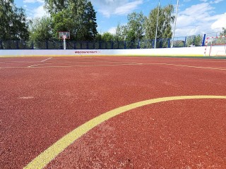 В поселке Елизаветино скоро откроется новая спортивная площадка