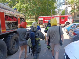 В черноголовской гостинице прошли внеплановые пожарные учения