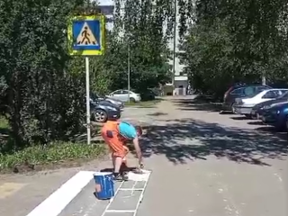 В Черноголовке обновили пешеходный переход на Центральной