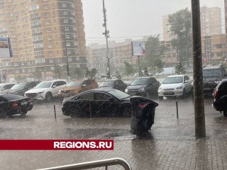 Тропическую жару в Долгопрудном сменил ледяной град