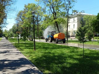 Охладить воздух и снизить температуру асфальта в Щелкове помогает аэрация