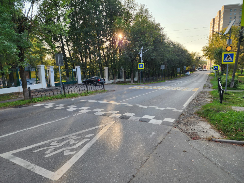 Пешеходные переходы около лицея № 4 и детской школы искусств  привели в порядок