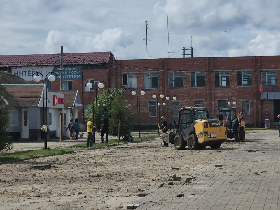 В Электрогорске приступили к благоустройству площади Советской