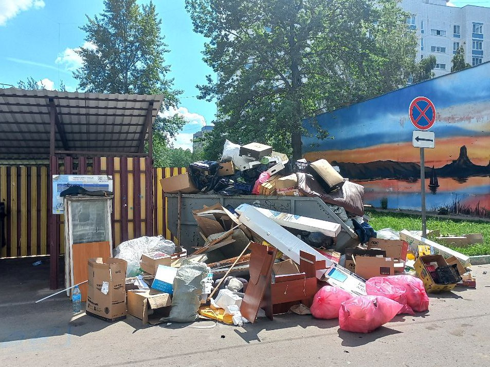 Жители Электростали стали чаще жаловаться на мусор во дворах