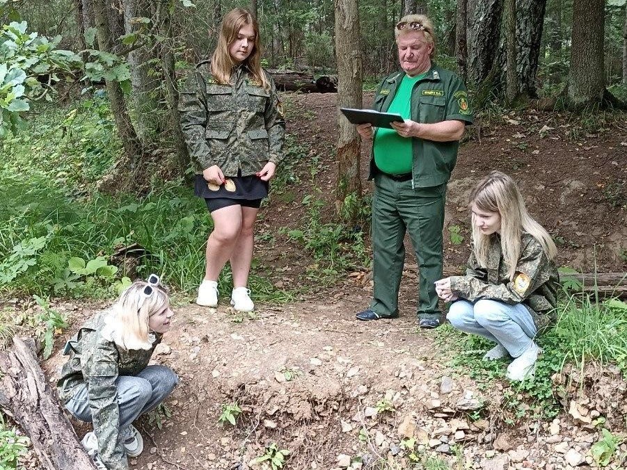 Для юных можайских лесничих провели экскурсию по заказнику около деревни Мокрое