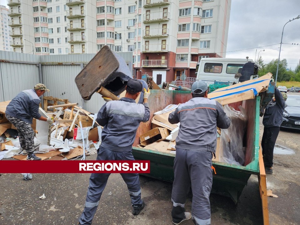 Жители Чехова могут заказать вывоз крупногабаритного мусора