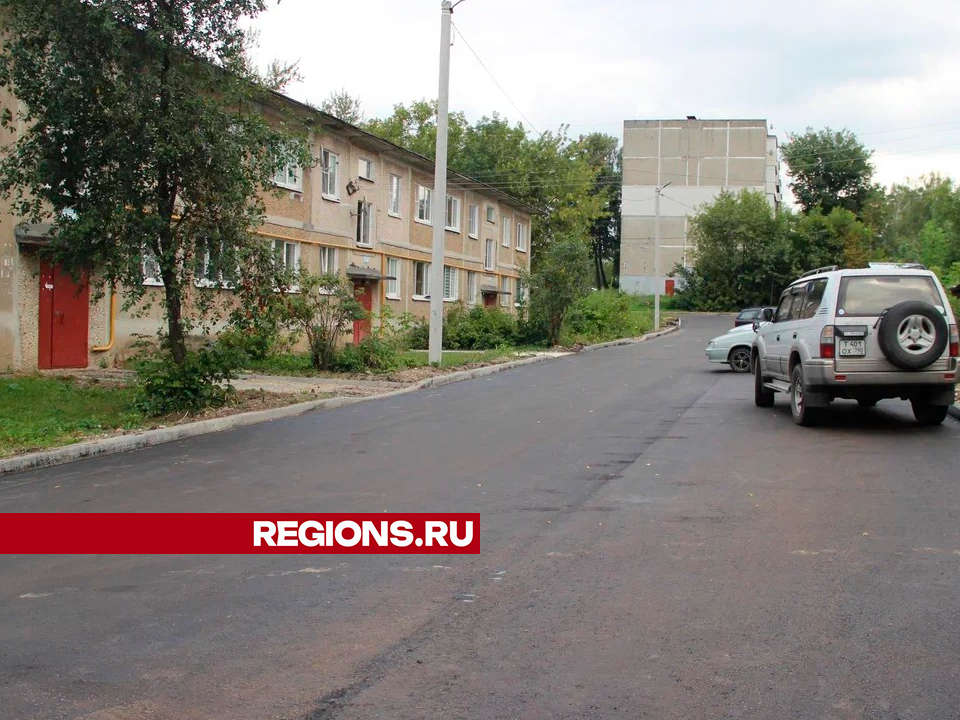 Благоустройство двух дворов на егорьевской улице Спортивная завершается