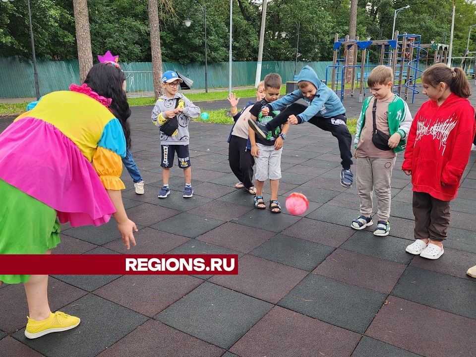 В шатурском парке для горожан провели большое спортивно-развлекательное мероприятие