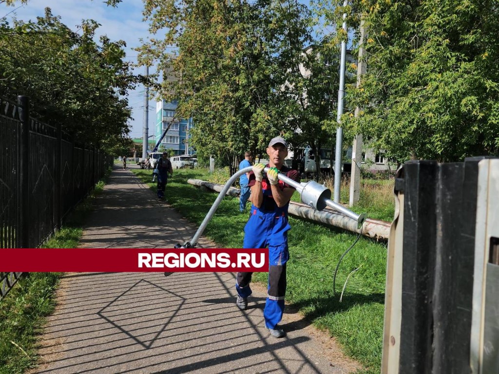 На дорожке, ведущей в детский сад, установят новые светильники