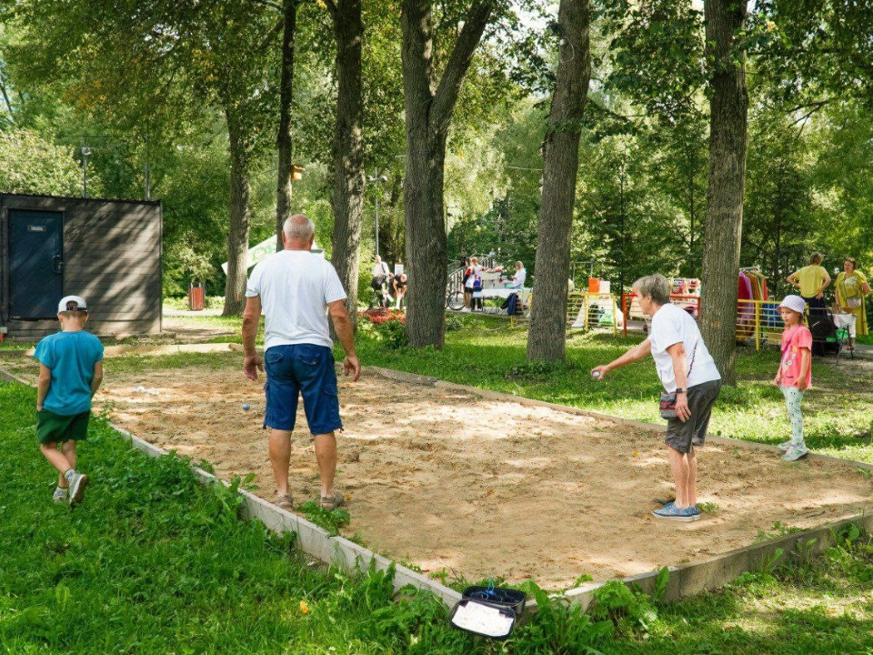 Новая забава для посетителей городского парка привлекла жителей Чехова