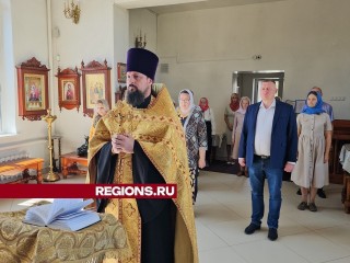 В Храме Рождества Христова в честь Дня города Луховицы прошел молебен