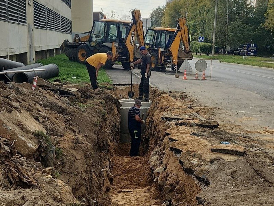 В Лобне заменили два километра водопровода и прочистили ливневки