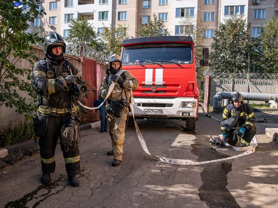 Огнеборцы погасили пожар в реутовской котельной в ходе учения