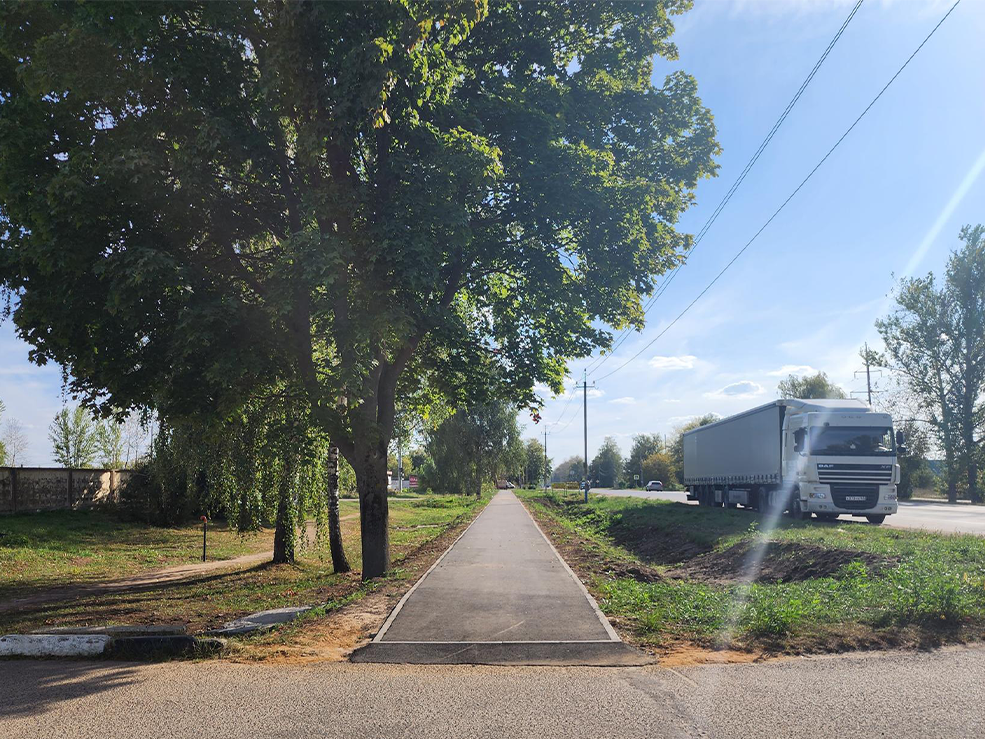 На Московской улице появился новый тротуар