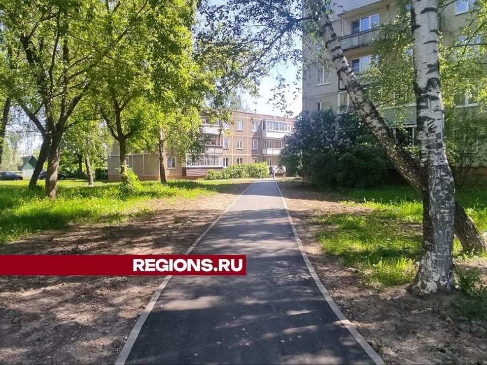 В городском округе Луховицы по просьбам жителей сделали две пешеходные дорожки