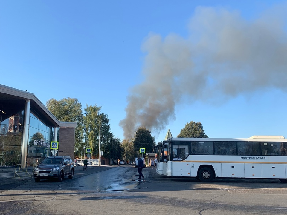 В Бронницах произошел пожар в Каширском переулке