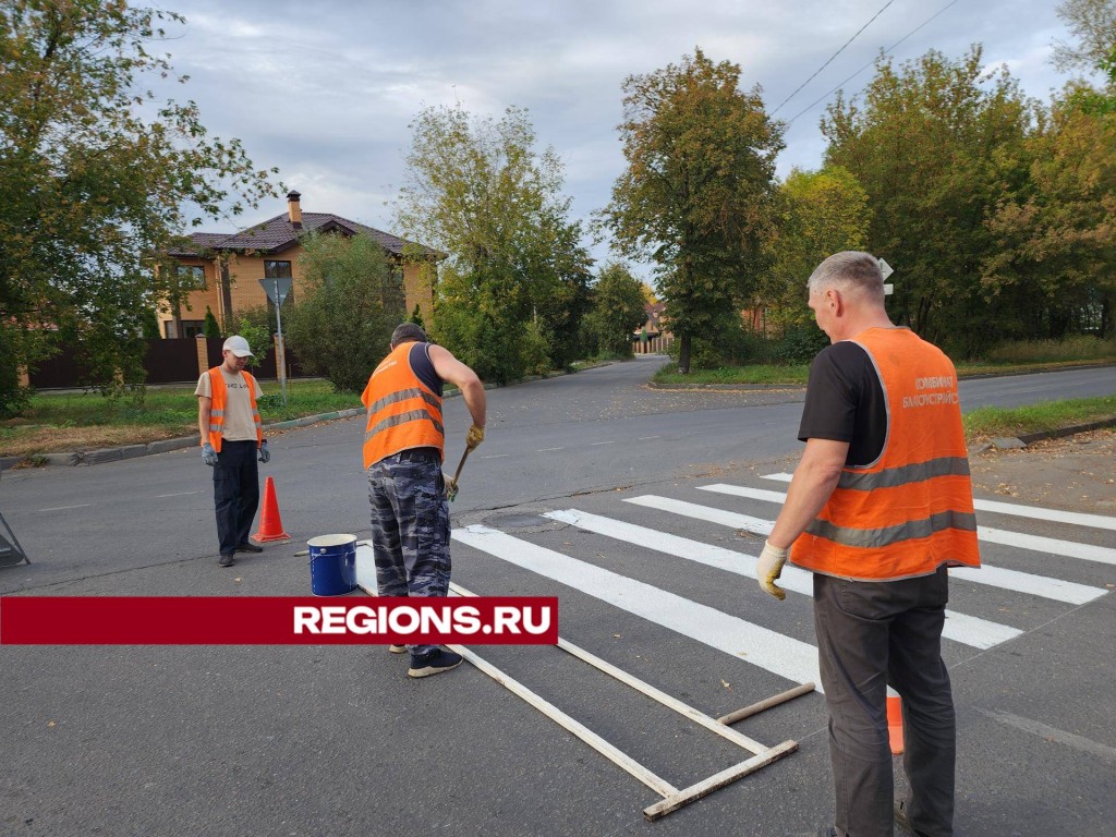 Износостойкие краски используют для нанесения дорожной разметки в Серпухове