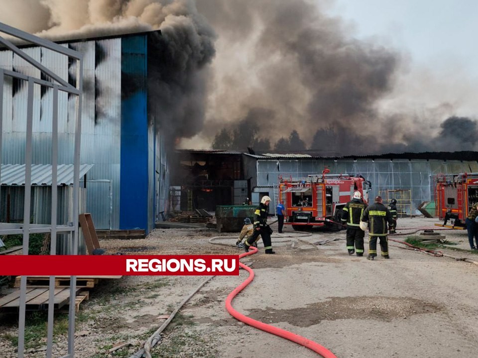 Сотрудники МЧС полностью ликвидировали пожар в мебельном цехе в Шатуре