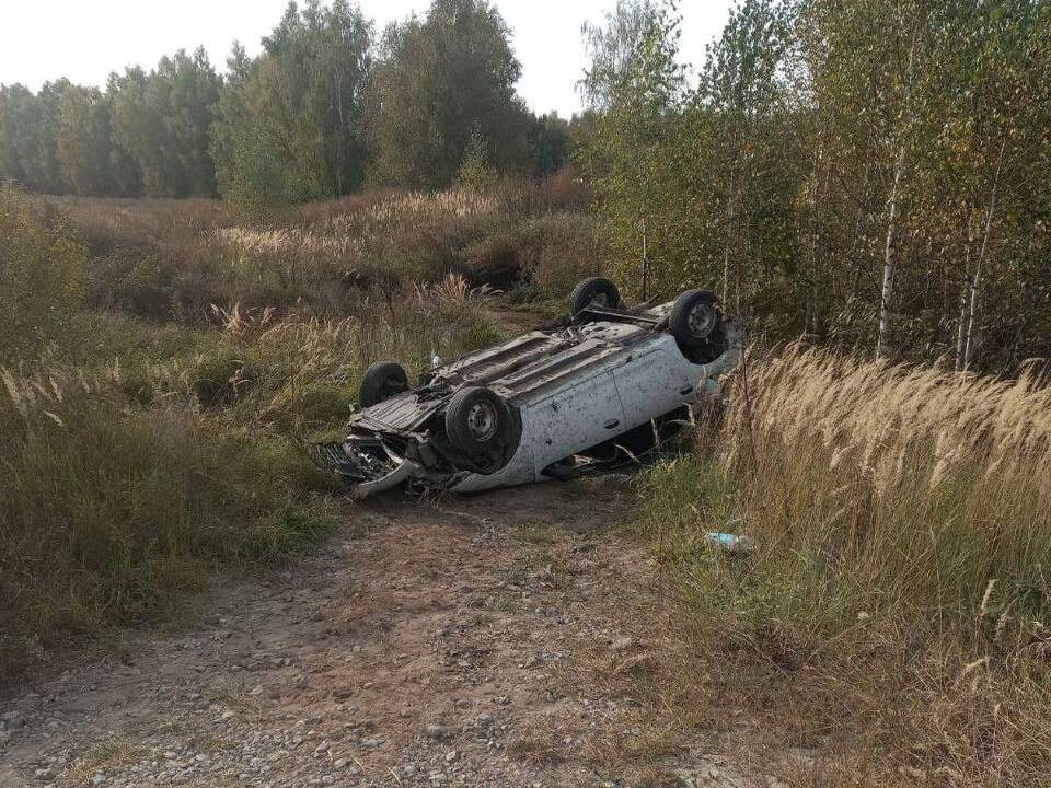 В Орехово-Зуеве водитель легкового автомобиля улетел в кювет