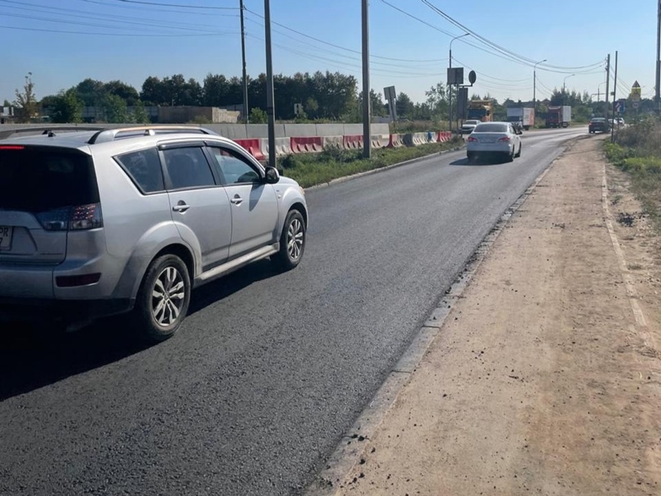 На выезде из ЖК «Государев дом» обновили асфальт