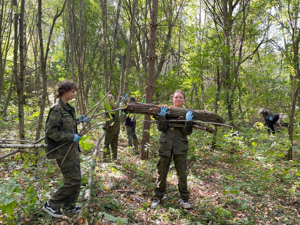 Коломенские волонтеры расчистили территорию дендропарка