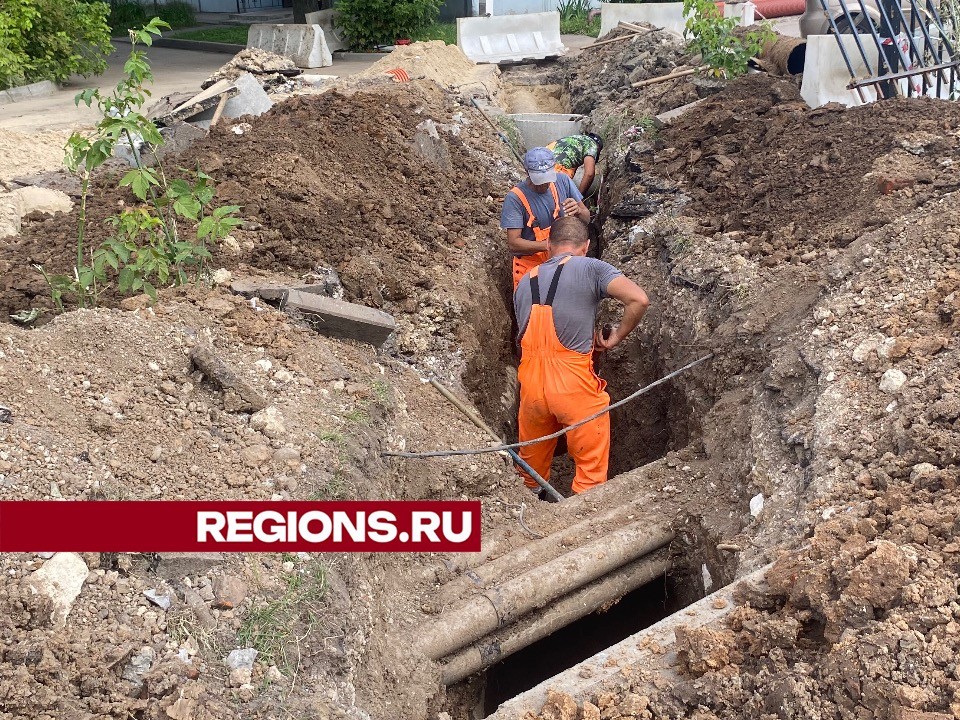 На улице Полевой провели реконструкцию ливневки