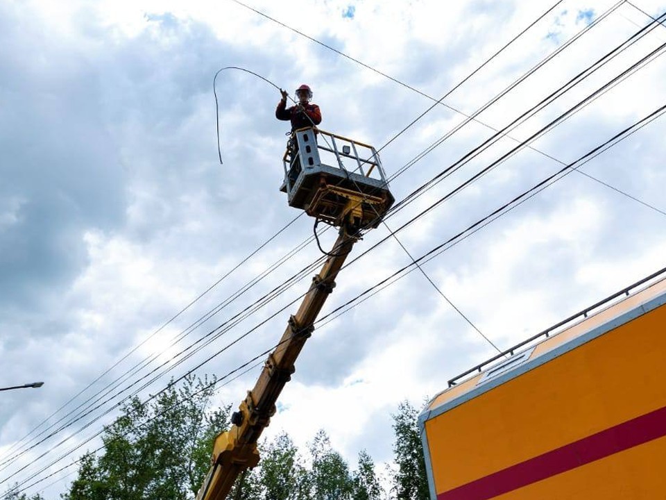 Энергетики продолжают готовить электросети округа к зиме