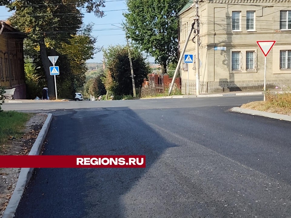 Дорогу заасфальтировали на улице Залоги в Серпухове