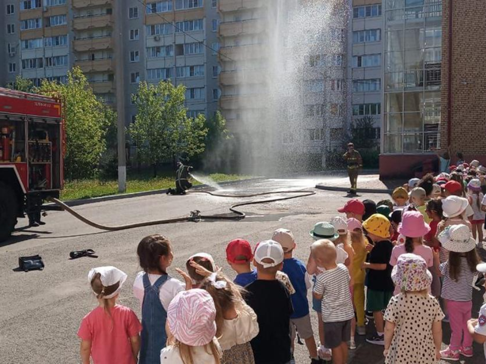 Спасатели провели урок безопасности для домодедовских дошкольников из «Дельфина»