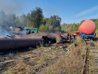 На заводе «Москокс»  в Видном загорелись отложения мазута