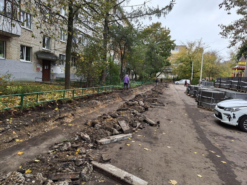 В Лыткарине приступили к комплексному благоустройству пятого по счету двора