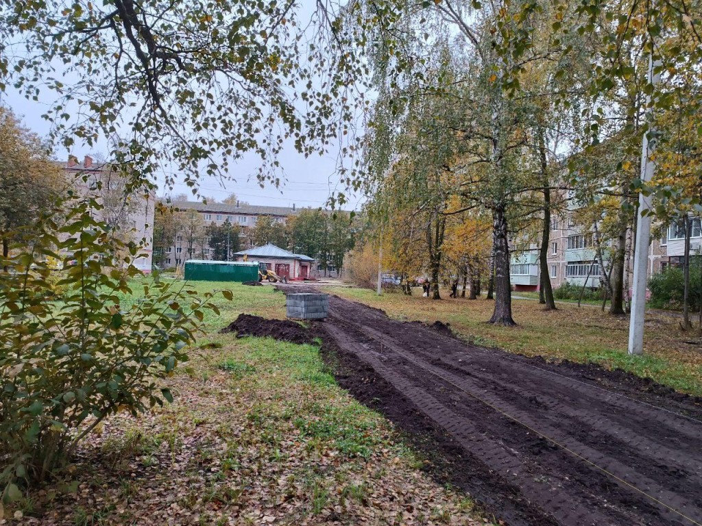 Сквер на Школьной улице в Шатуре благоустроят к концу осени