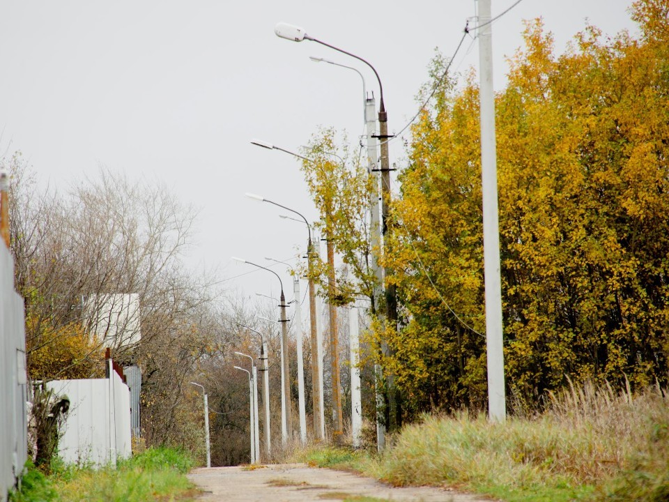 В деревне Степанщино городского округа Воскресенск установлены новые светильники