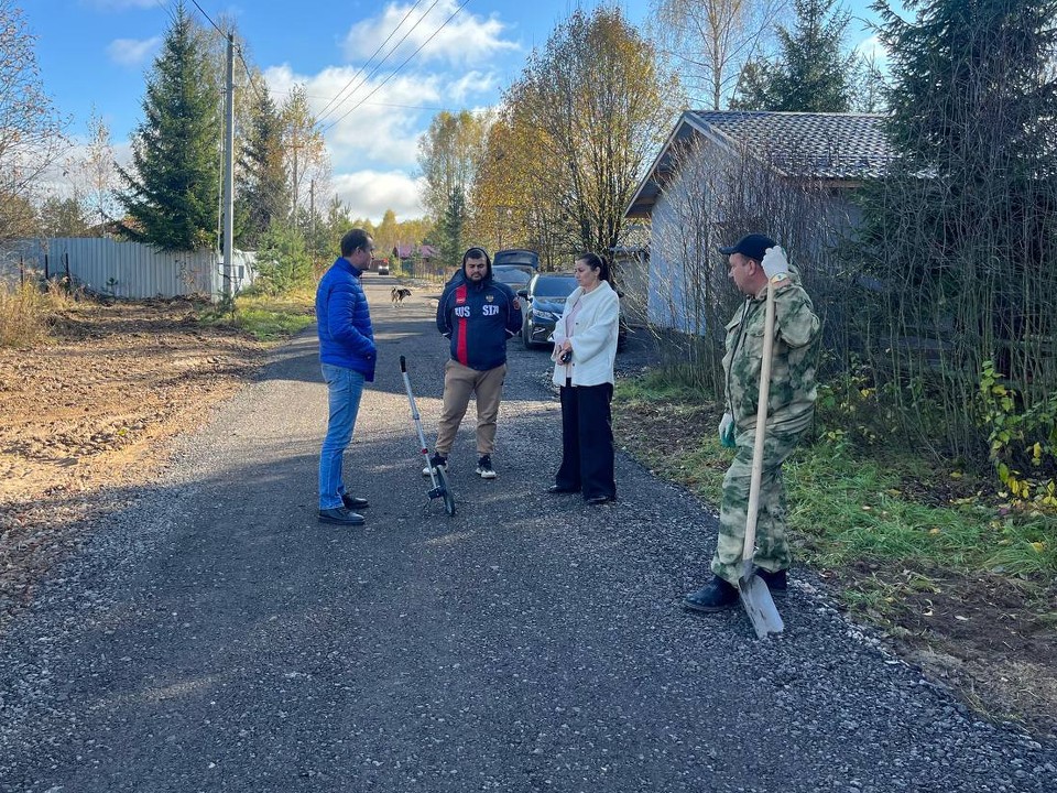 В деревне Стояново сделали дорогу