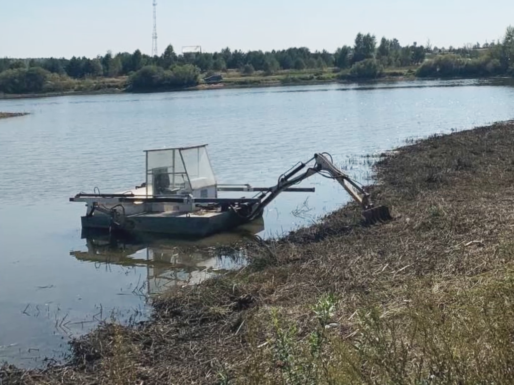 Два водоема расчистили в Ступине по программе «100 прудов и озер»