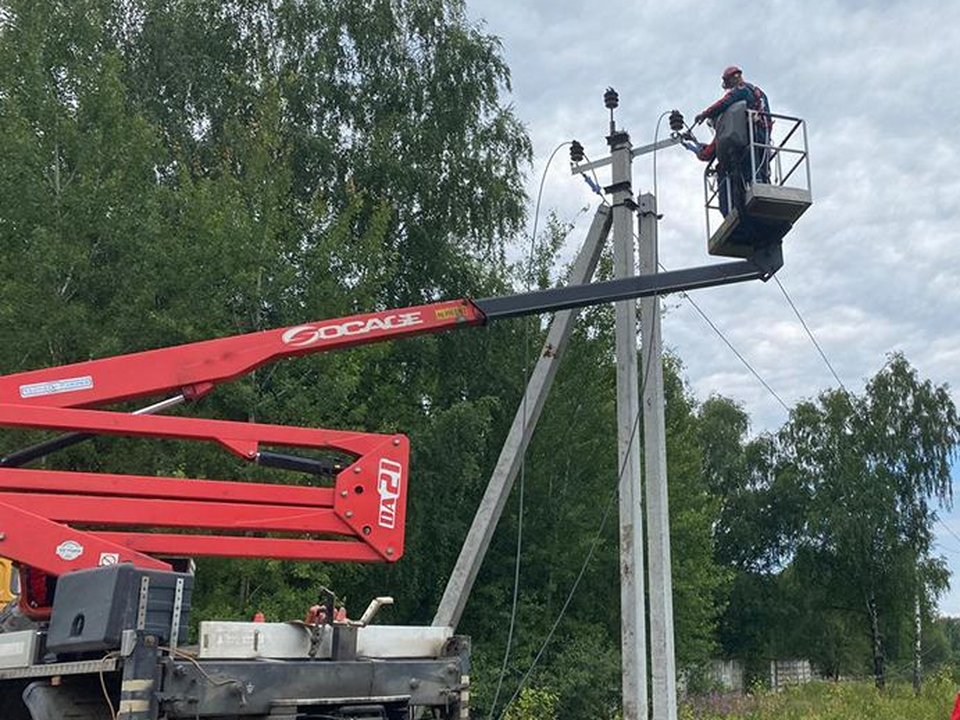 В Черноголовке отремонтировали столб после ДТП