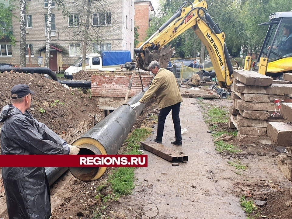 В поселке Фруктовая заменят аварийный участок теплосетей