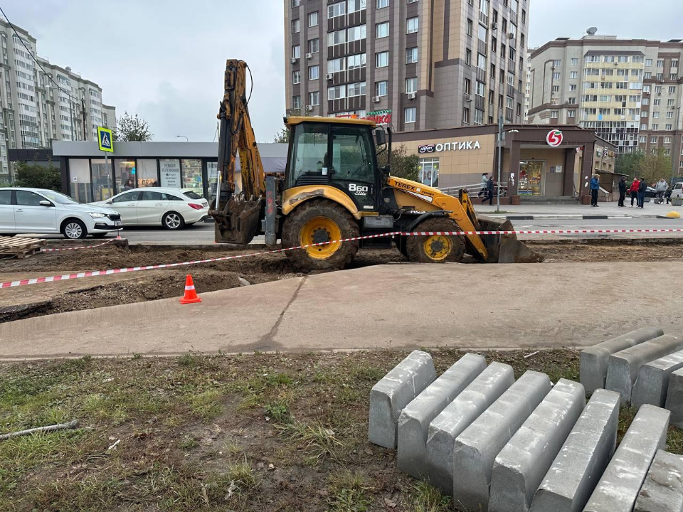 В Южном возводят карман для остановки маршруток на Москву