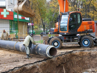 К укладке новых теплосетей в подольском Климовске привлекли 200 специалистов