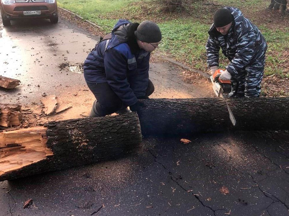 В Шатуре устраняют последствия штормового ветра