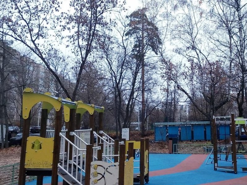 Еще одну детскую площадку после модернизации открыли в Пушкино