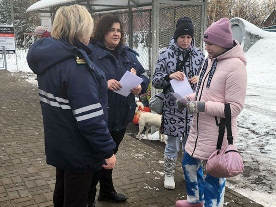 Пассажирам поездов в Луховицах раздали памятки по безопасности