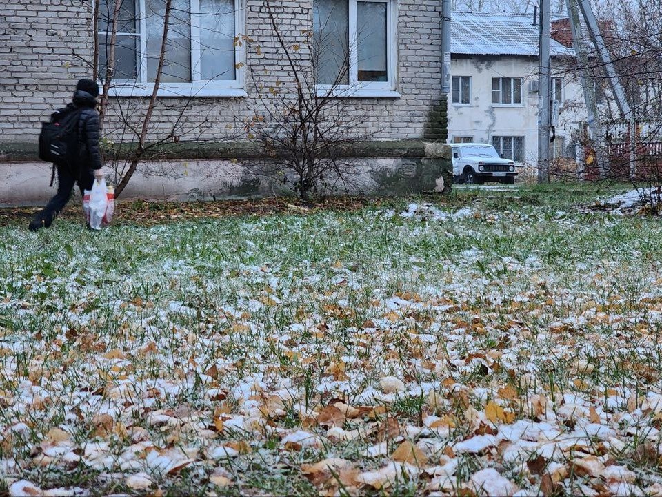 В Шатуре выпал первый снег